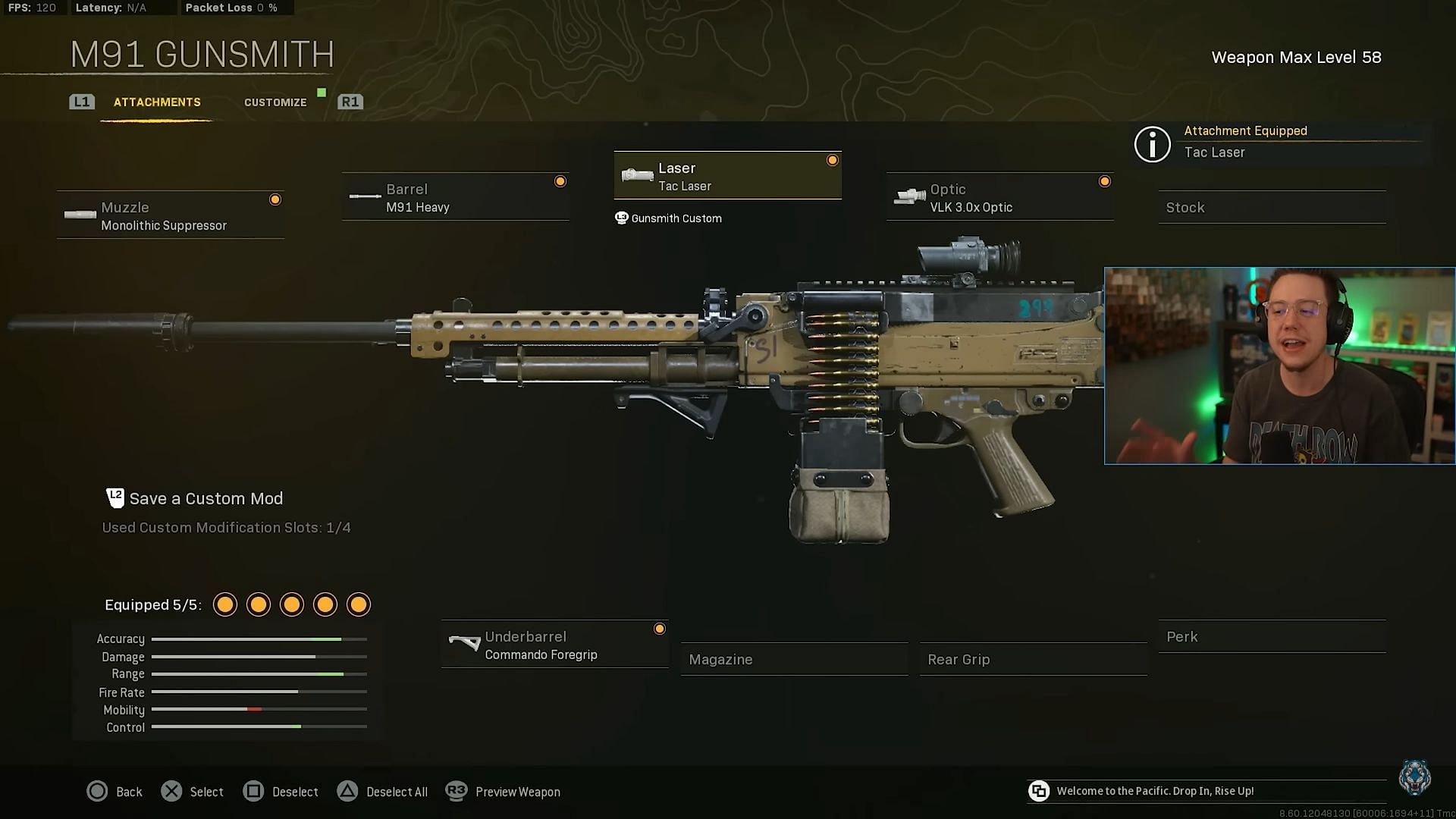 Call of Duty Warzone M91 loadout (Image Via YouTube/WhosImmortal)