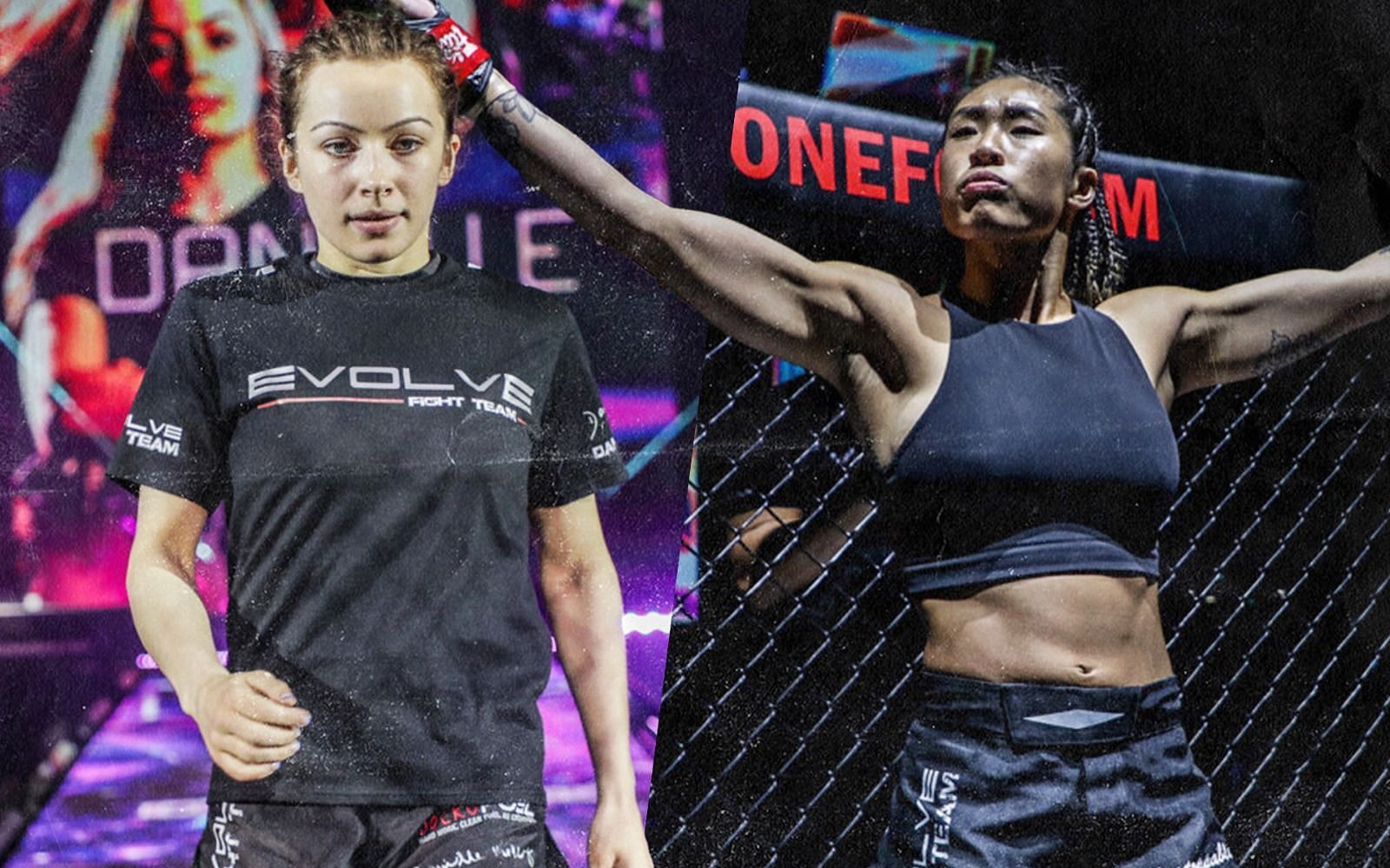 Danielle Kelly (left) and Angela Lee (right). [Photos ONE Championship]