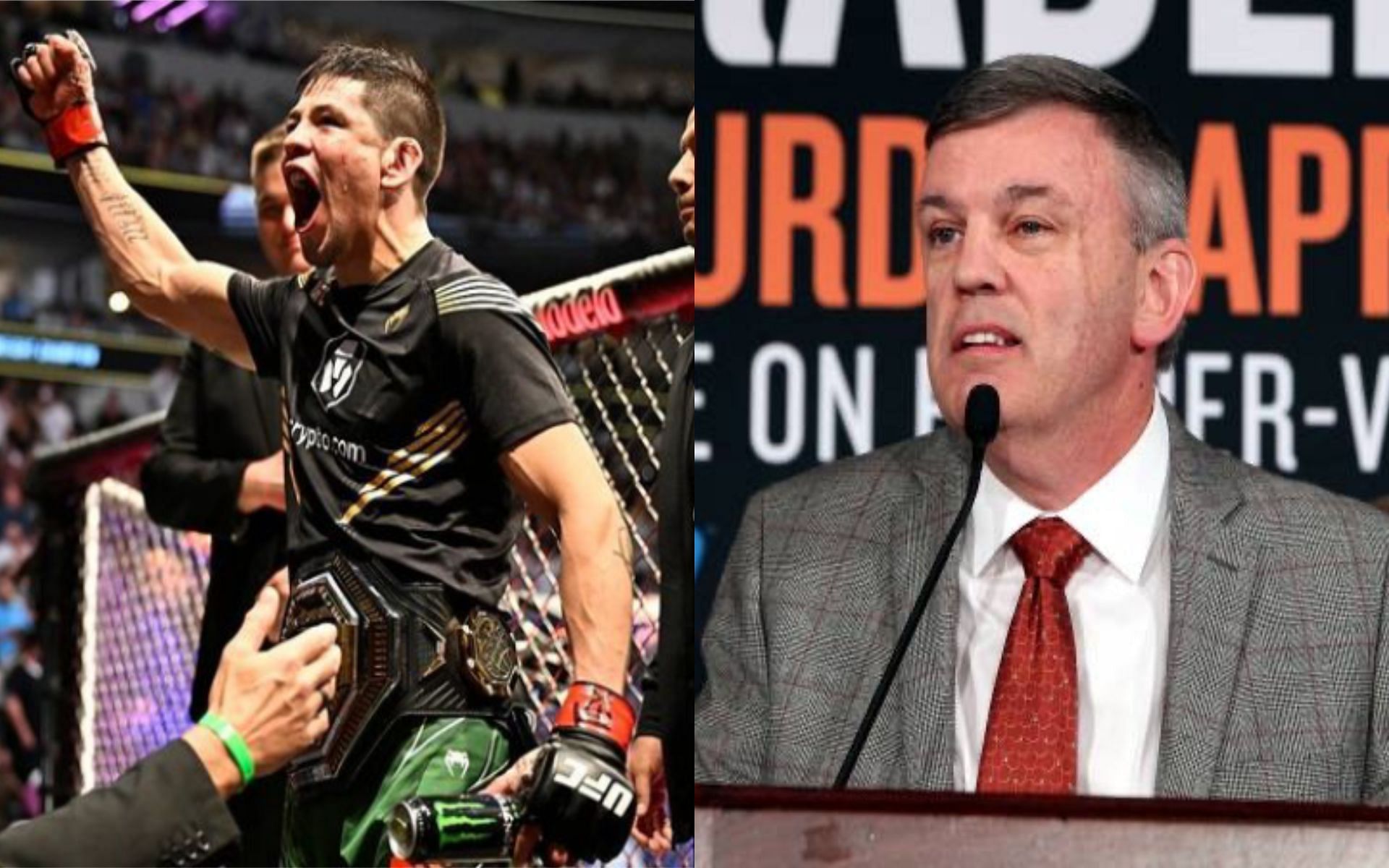 Brandon Moreno (left) and Teddy Atlas (right) [Images Courtesy: @theassassinbaby on Instagram and Chris Farina]