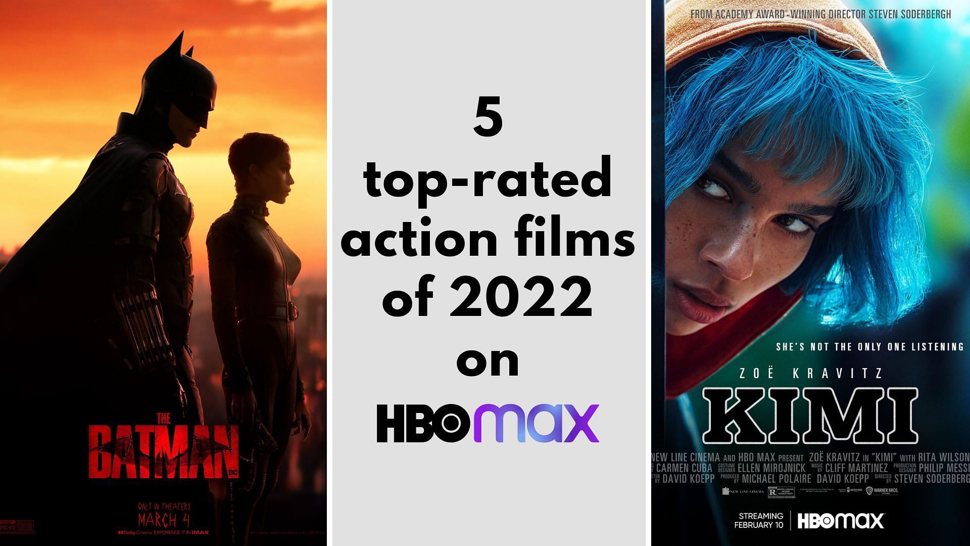 5 top-rated action films released on HBO Max in 2022 (Images via Warner Bros./ HBO)