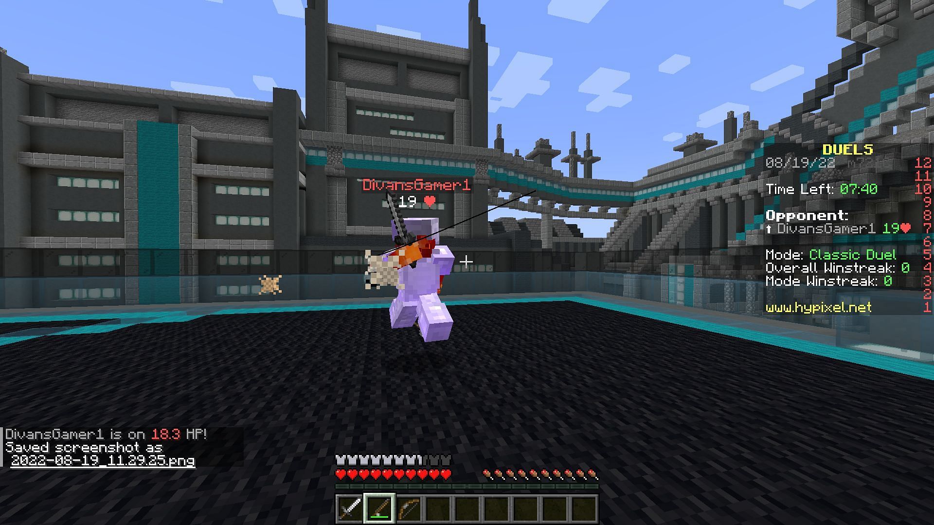 Fishing rods are an unconventional ranged weapon in Minecraft (Image via Mojang)