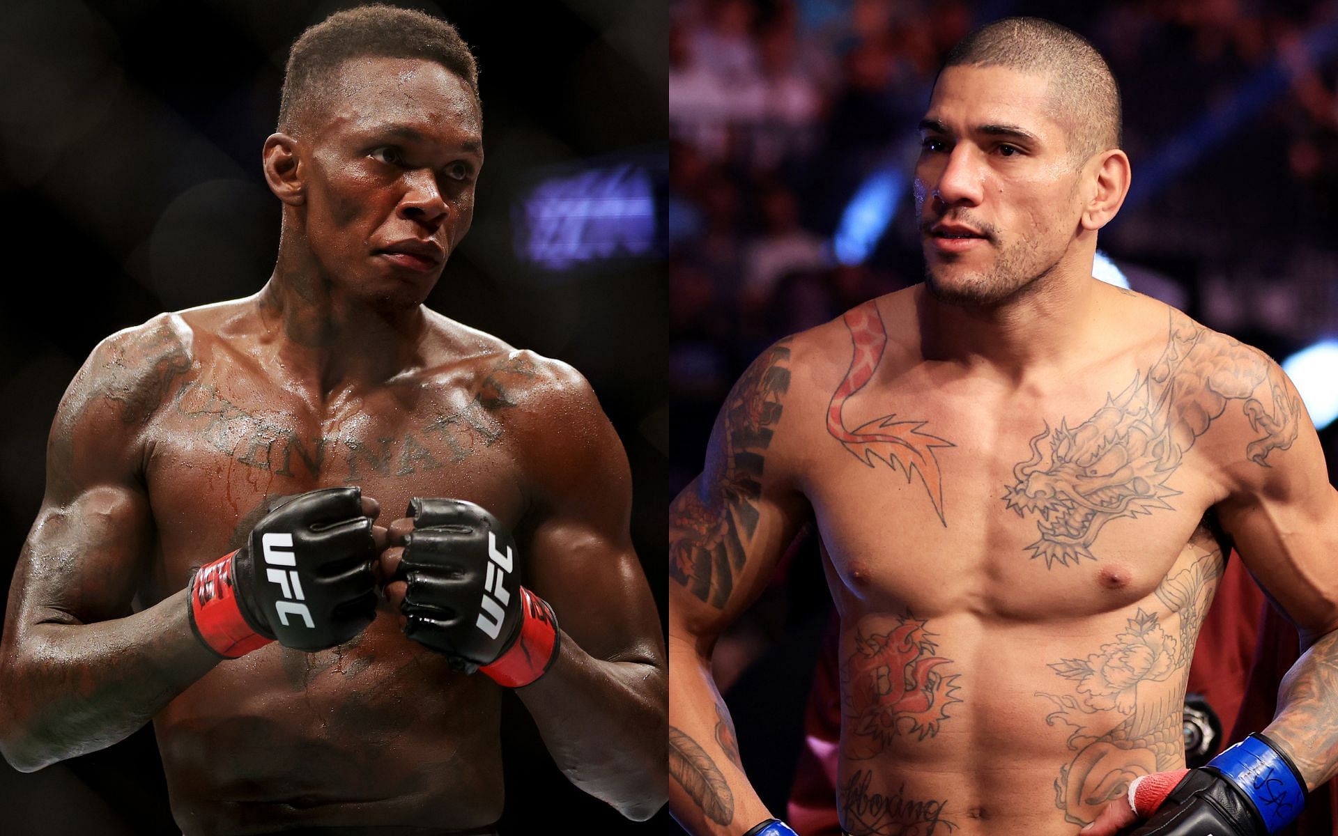 Israel Adesanya (left) and Alex Pereira (right). [Images courtesy: both images from Getty Images]