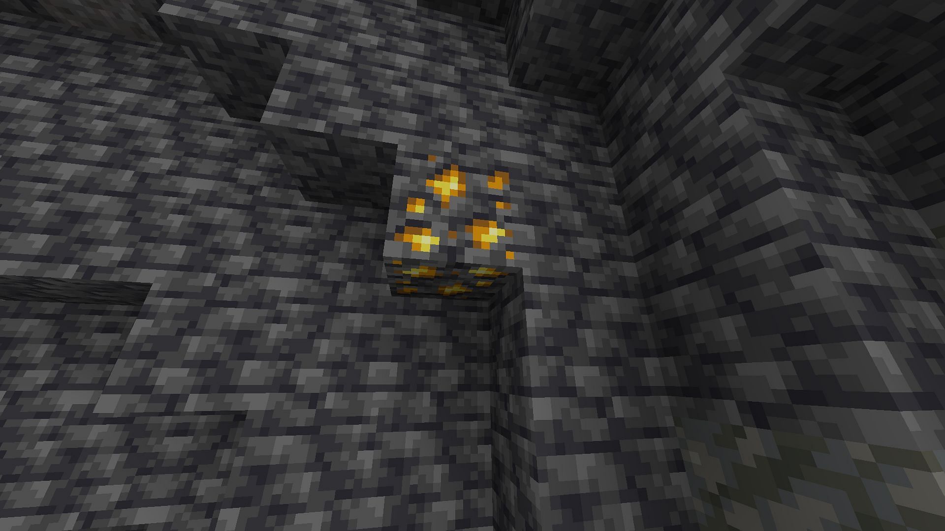 Gold ore is most common at Y level -16 (Image via Mojang)