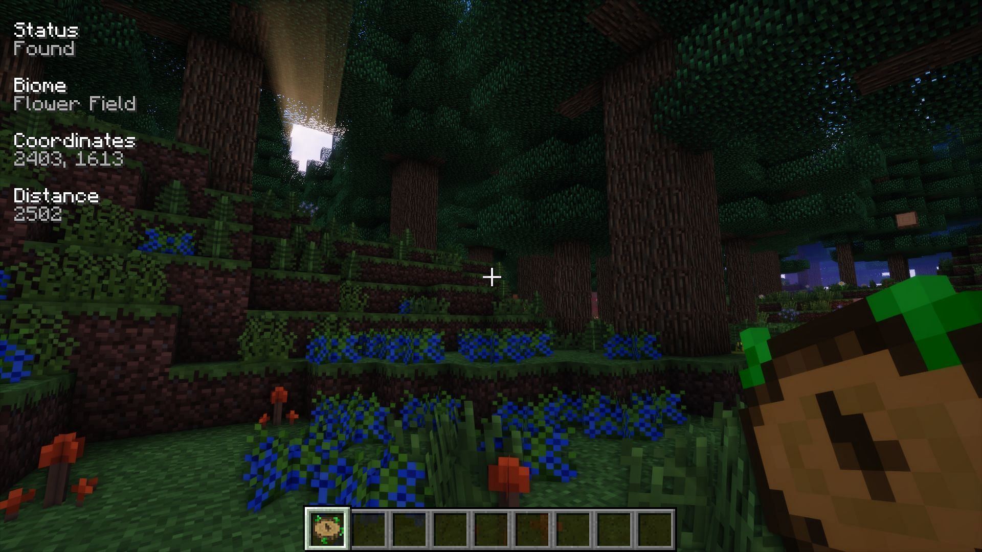 Nature&#039;s Compass helps players find biomes (Image via Chaosyr/CurseForge)