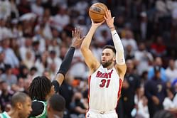 “Guess we were this close to getting a Christmas game” - Miami Heat Twitter throws major shade at the NBA schedule, posts a picture of Max Strus’ controversial 3-pointer that was canceled in playoffs