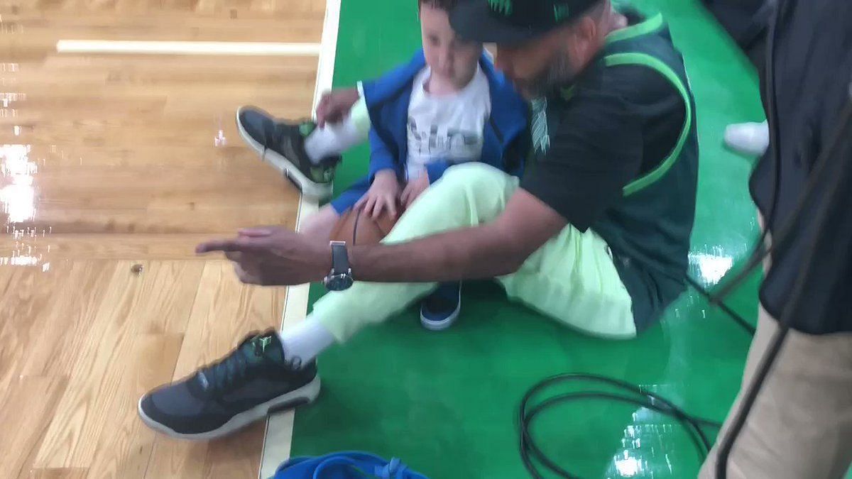 Jayson Tatum Emphatically Blocks A Layup By His Son