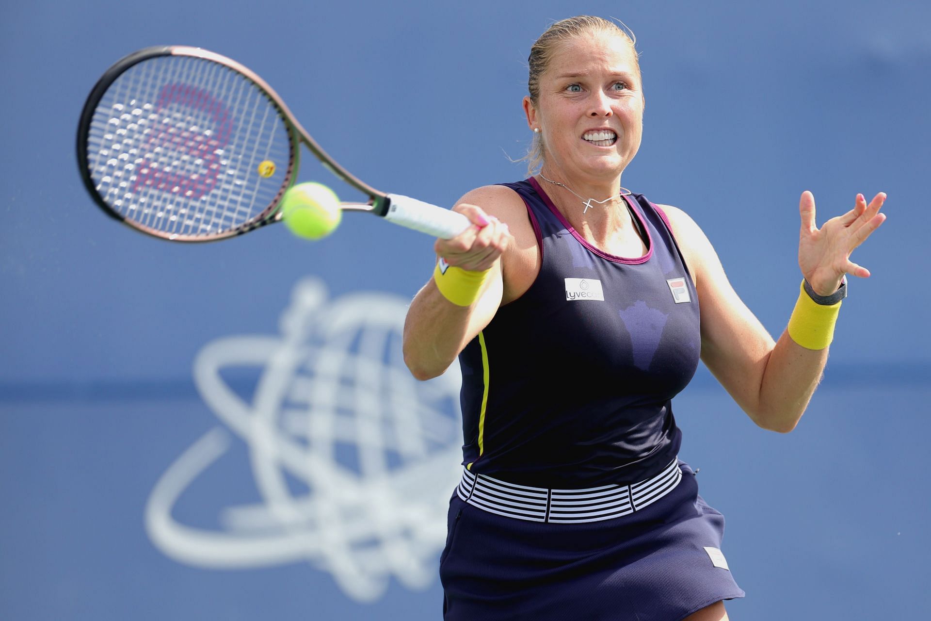 Shelby Rogers in action at the Mubadala Silicon Valley Classic