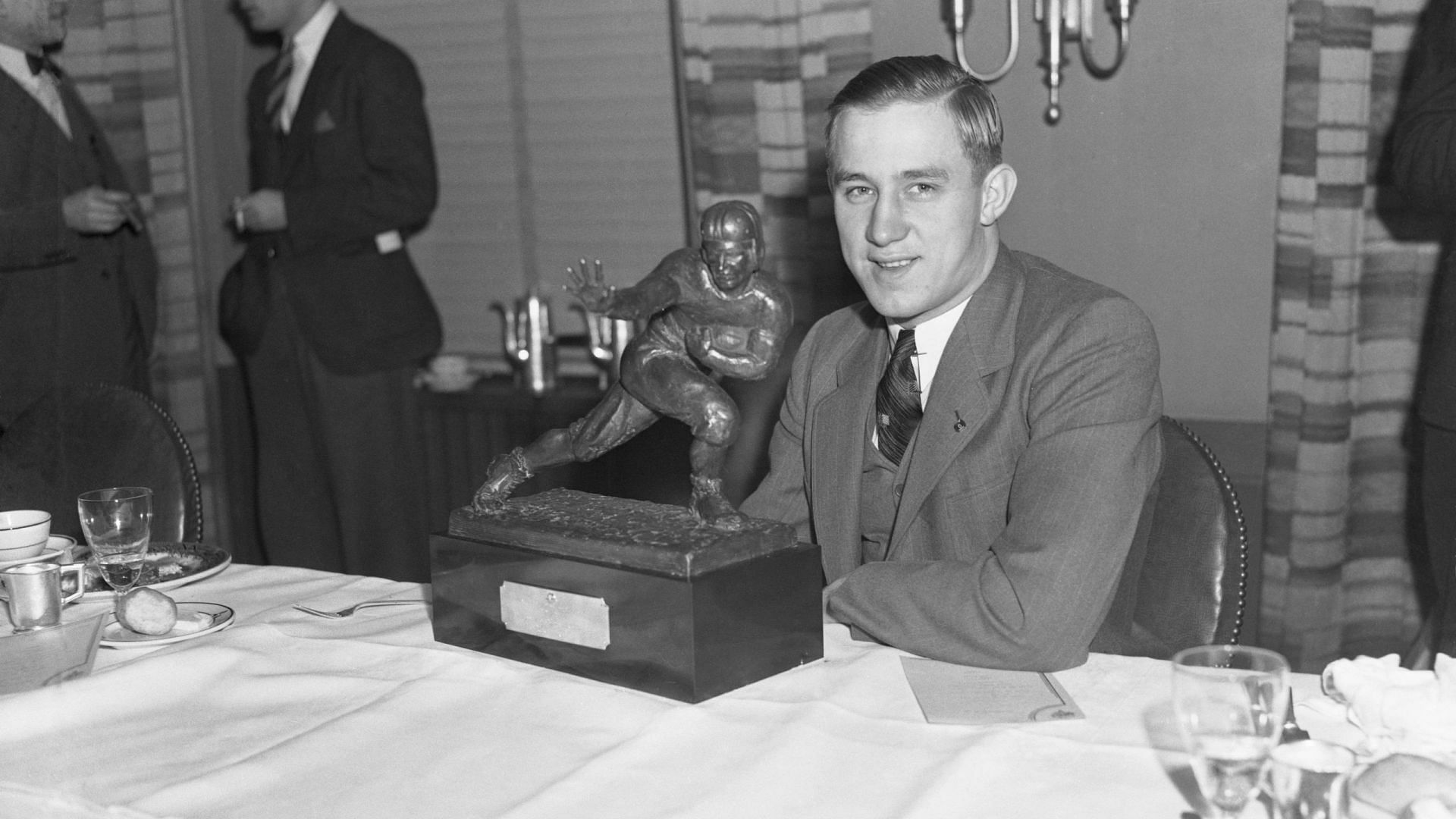 Jay Berwanger was the first player taken in the NFL draft. photo via www.history.com