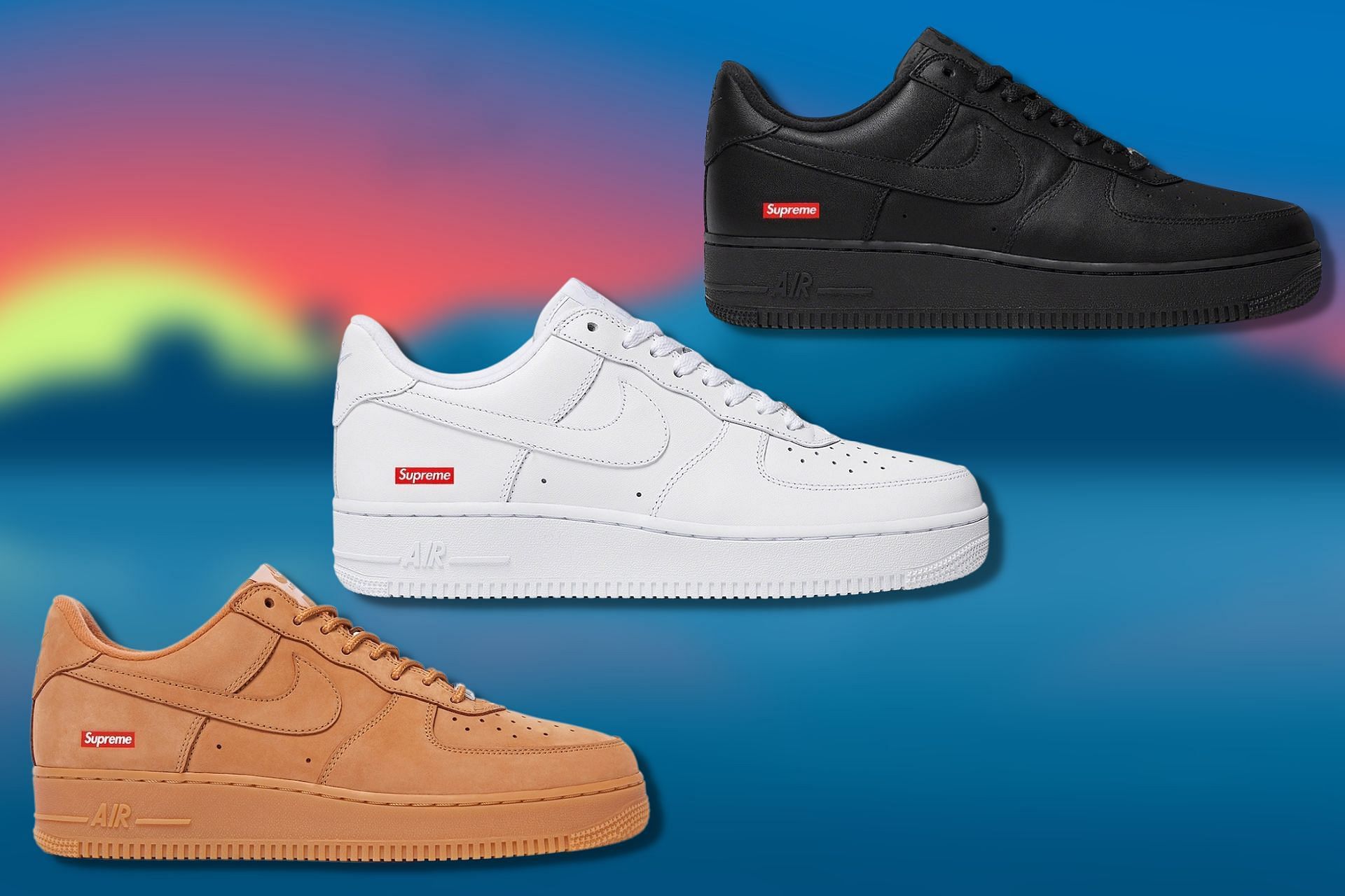 Where to buy Supreme x Nike Air Force 1 Low footwear pack? Price