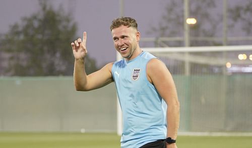 Greg Stewart training during the Mumbai City FC camp. (Image Courtesy: Twitter/MumbaiCityFC)