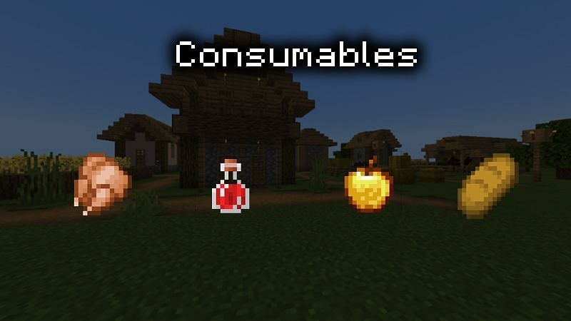 Consumables in Minecraft