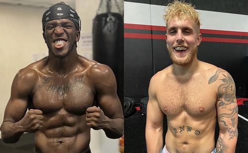 KSI (left) and Jake Paul (right) - Images via @daznboxing and @jakepaul on Instagram