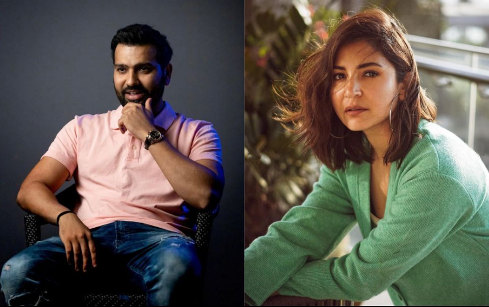 Rohit Sharma (left) and Anushka Sharma. Pics: Instagram