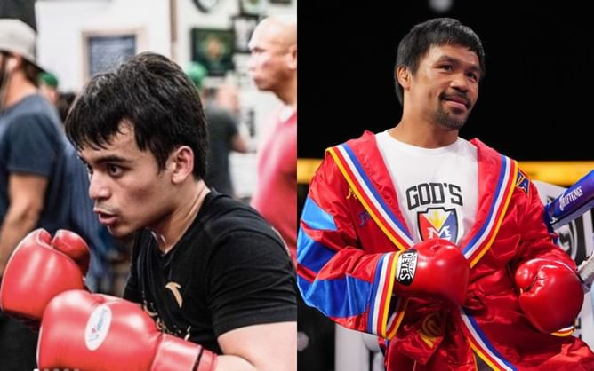 Watch: Manny Pacquiao's son flexes knockout combination and immense speed in gym after first career loss
