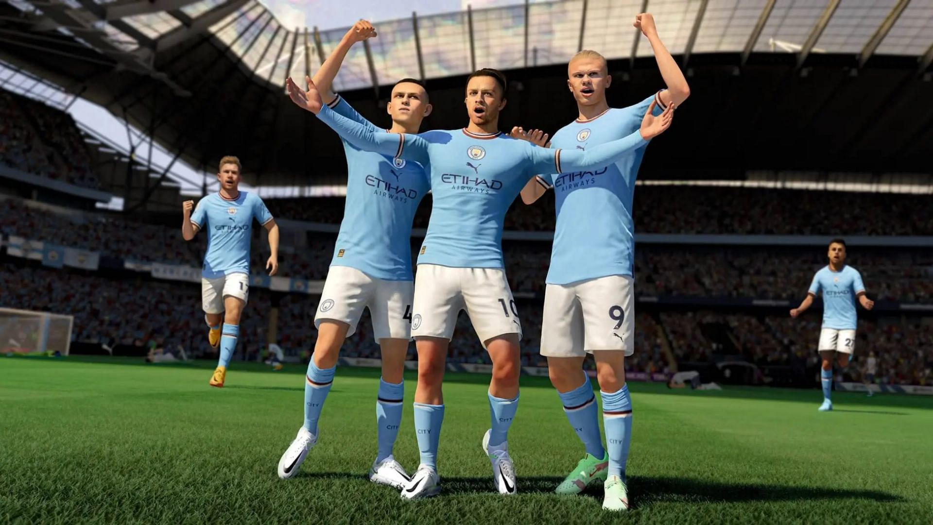 The career mode will allow players to control teams like Manchester City (Image via EA Sports)