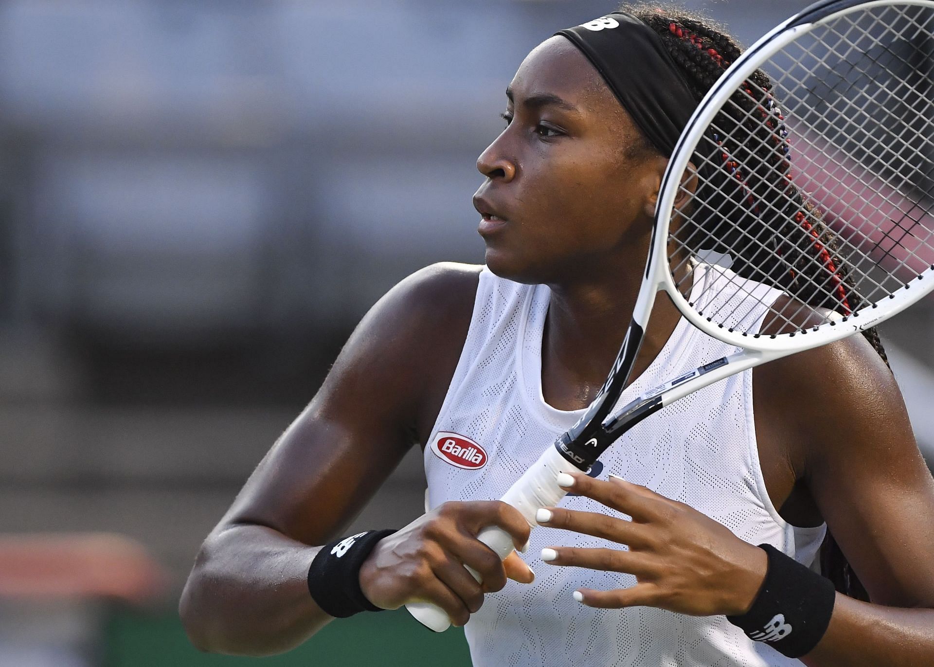 Coco Gauff at the 2021 Canadian Open.