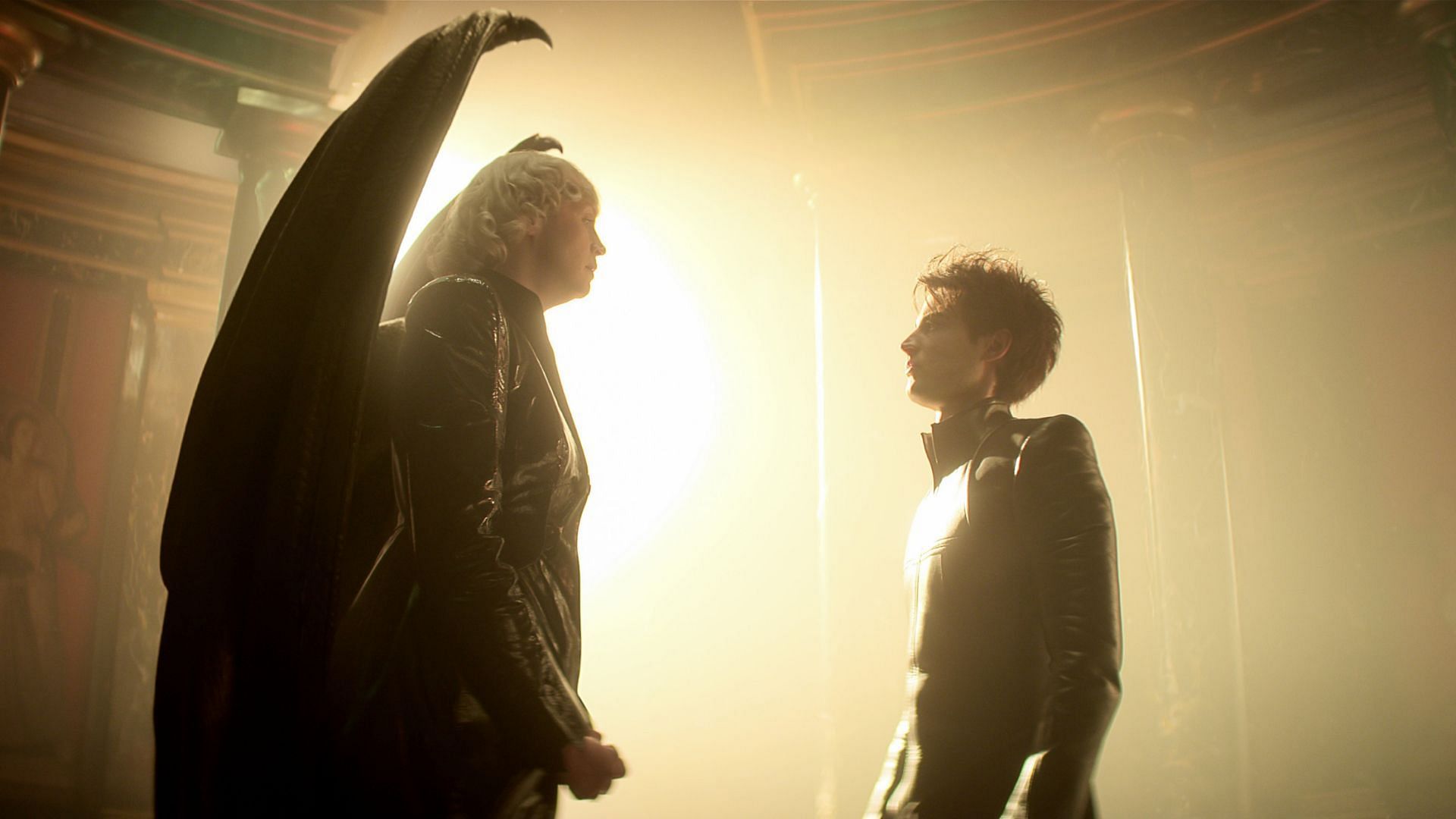 Lucifer taking on Morpheus (Image via Netflix)