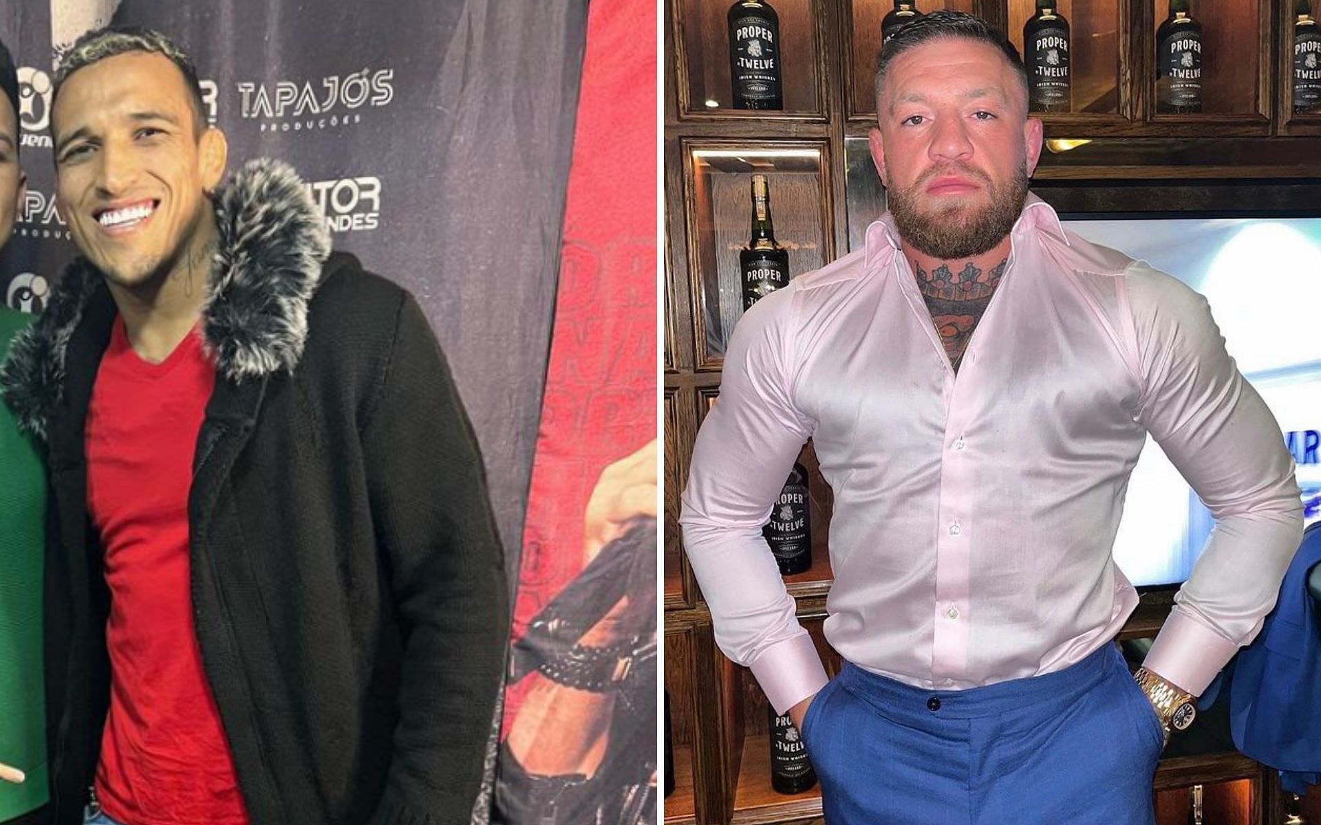Charles Oliveira (L) and Conor McGregor (R) [Images Courtesy: @charlesdobronxs and @thenotoriousmma on Instagram]