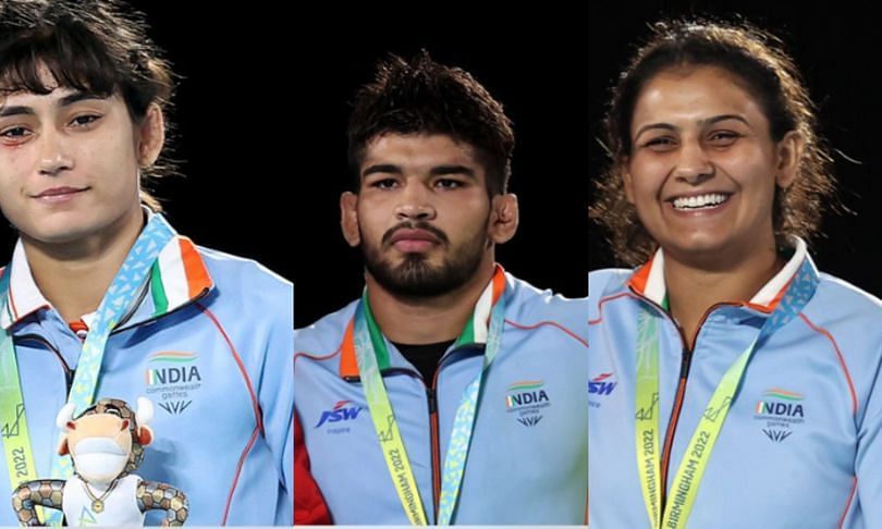 Pooja Gehlot, Deepak Nehra &amp; Pooja Sihag - Bronze Medal CWG 2022