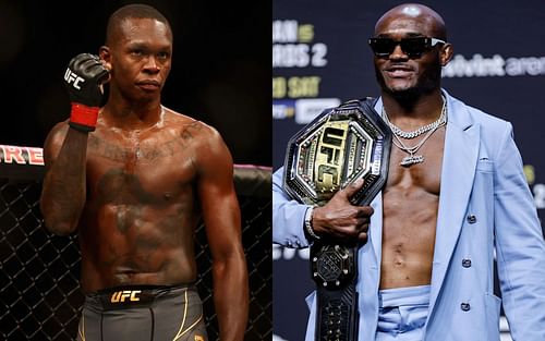 Israel Adesanya (left), Kamaru Usman (right)