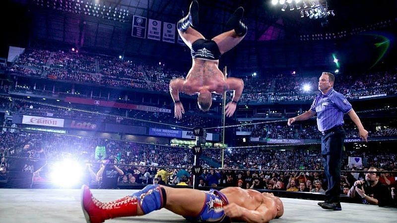 Brock Lesnar &amp; Kurt Angle at WrestleMania XIX