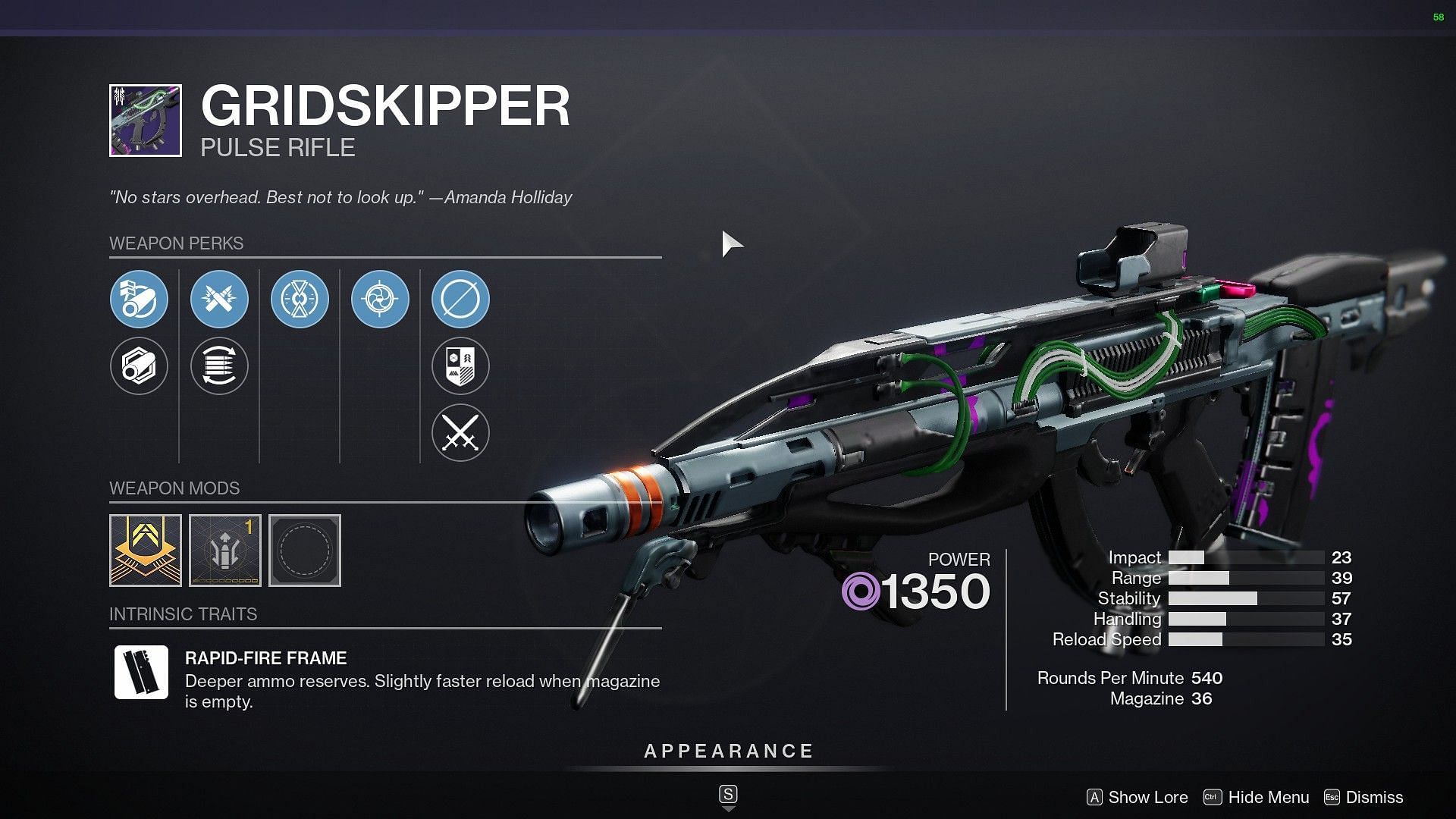 Gridskipper Pulse Rifle (Image via Destiny 2)