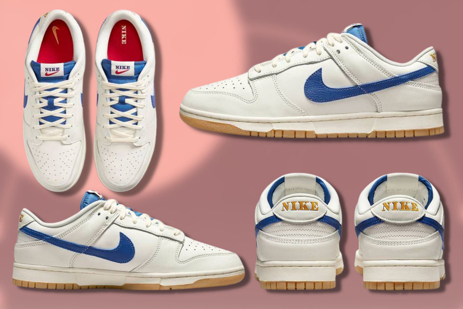 Take a detailed look at the impending Dunk Low Sail Blue sneakers (Image via Sportskeeda)