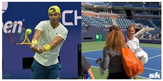 Watch: Serena Williams and Rafael Nadal greet one another at the Arthur Ashe Stadium