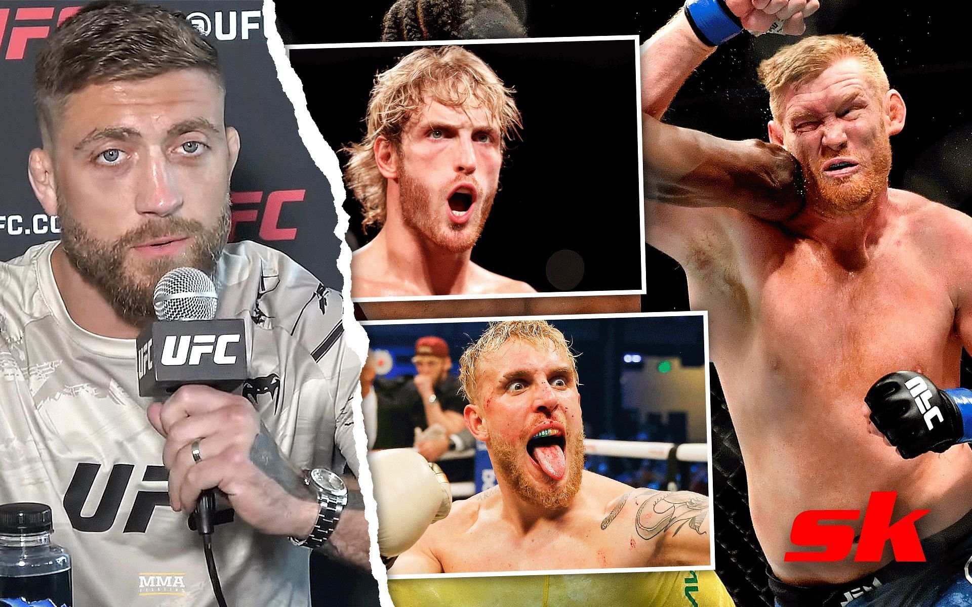 Gerald Meerschaert weighs in on potential clash between Jake Paul and Sam Alvey [Meerschaert image via mmafightingonSBN on YouTube | other images via Getty]