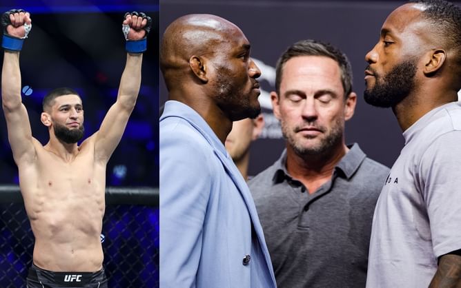 "Kamaru's getting much better boxing, and Leon's getting better wrestling" - Khamzat Chimaev casts his prediction for Kamaru Usman vs. Leon Edwards 2