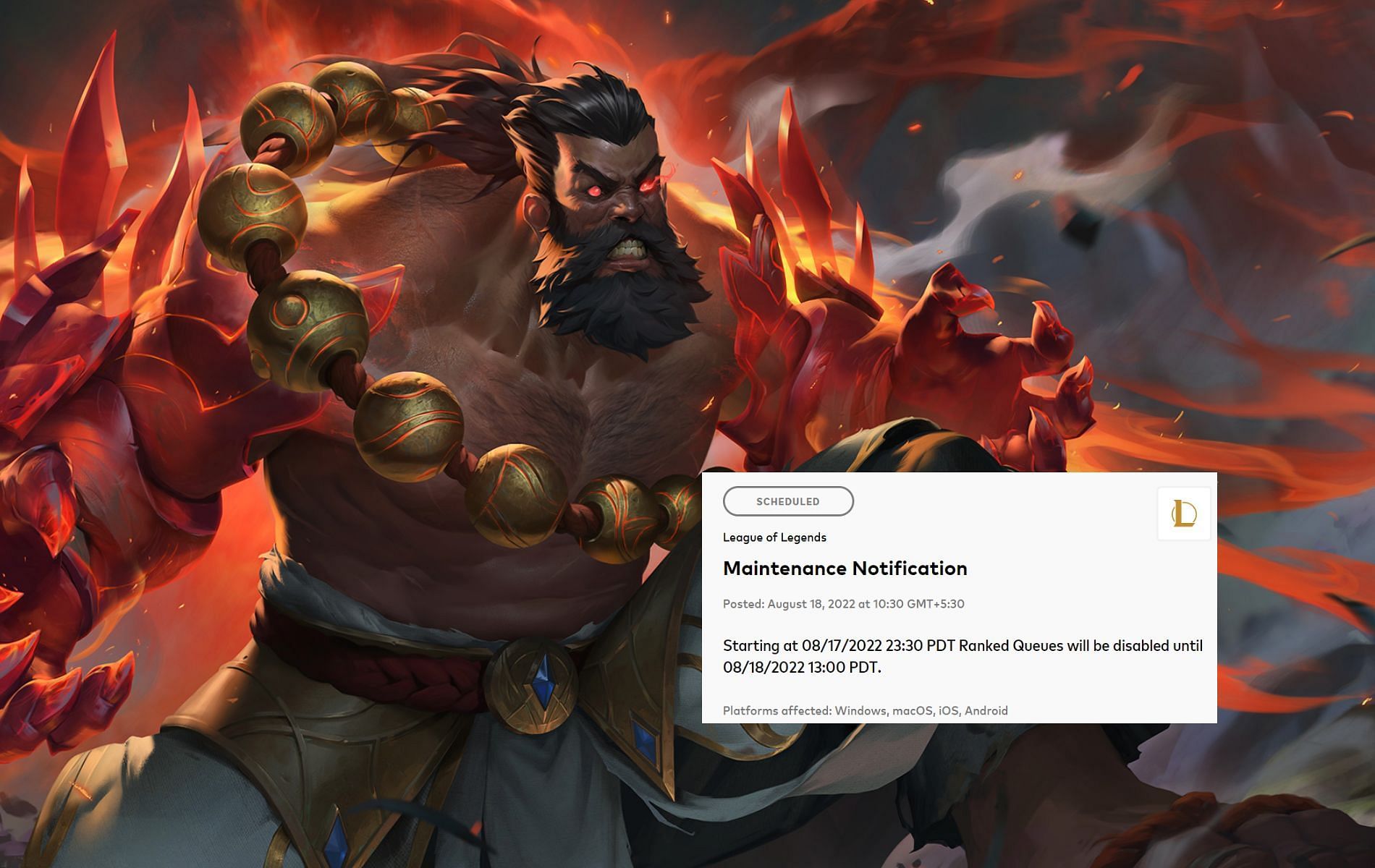 The League of Legends North American servers are going offline for half a day today, leaving the community of players confused (Images via Riot Games)