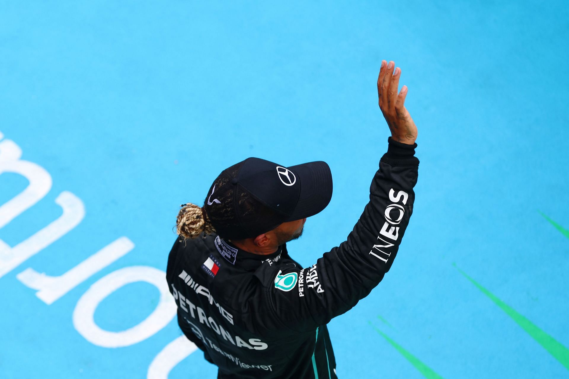 F1 Grand Prix of Hungary - Lewis Hamilton celebrates in Hungary.