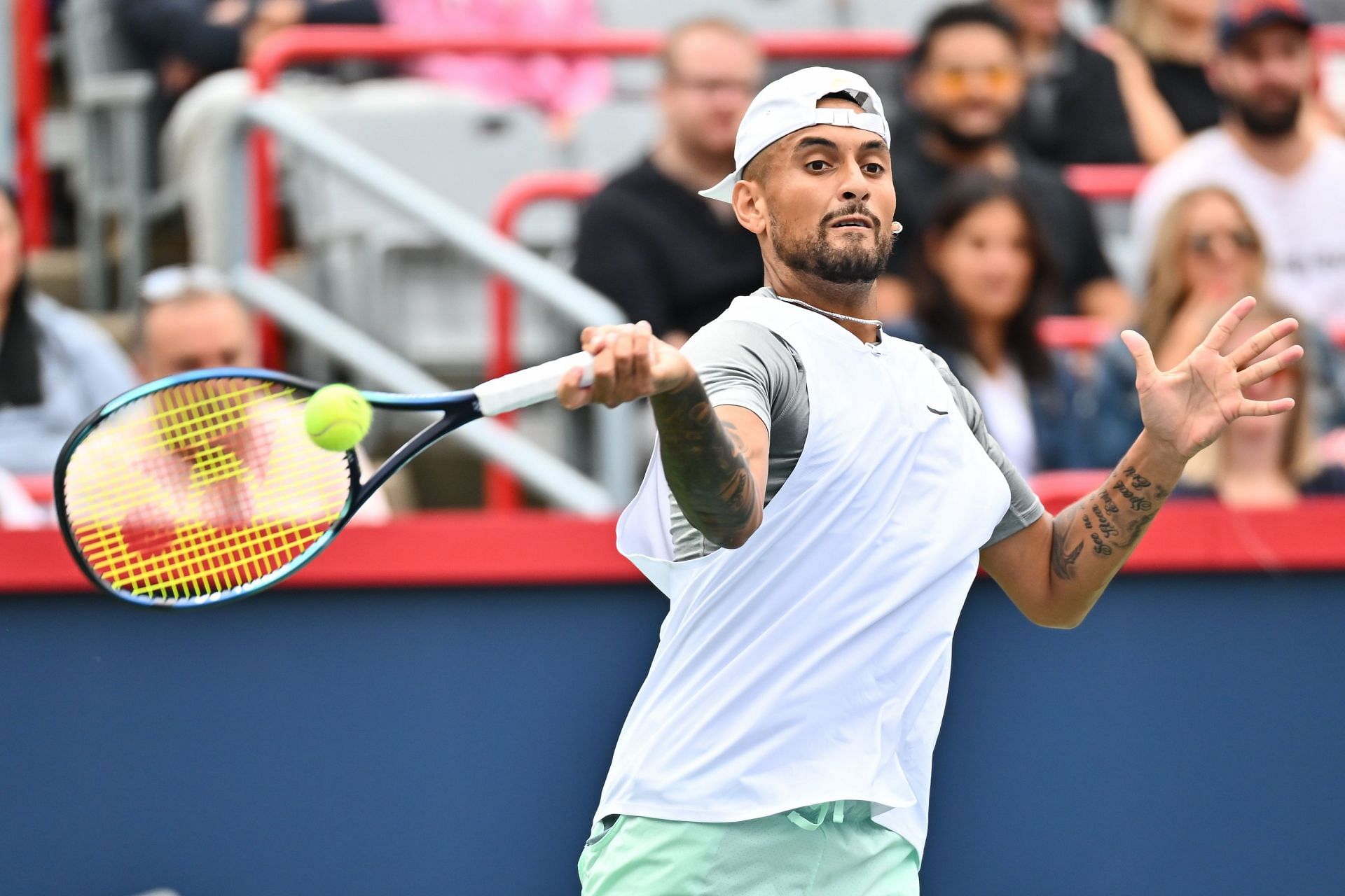 Nick Kyrgios in action at the Canadian Open
