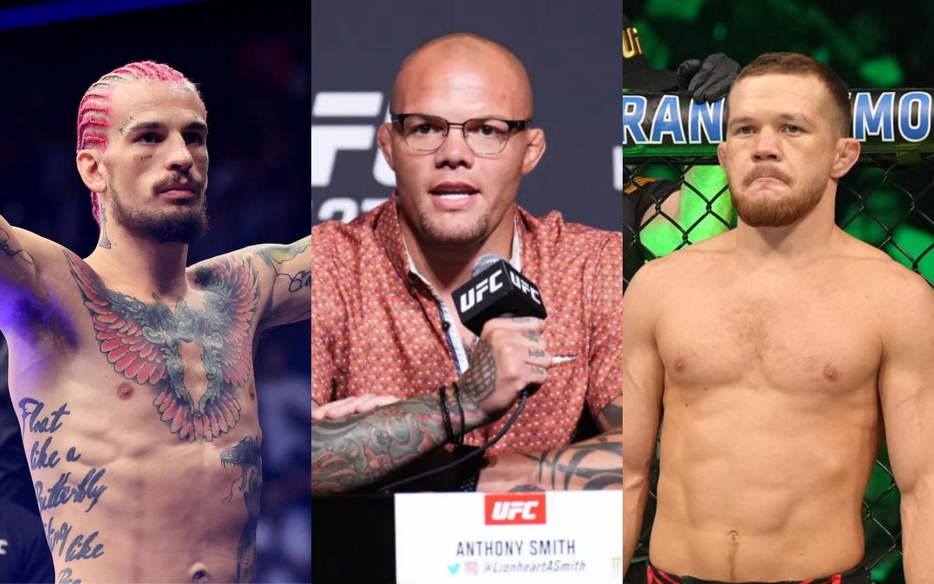 Sean O&#039;Malley, Anthony Smith, Petr Yan (Jeff Bottari/Zuffa LLC)