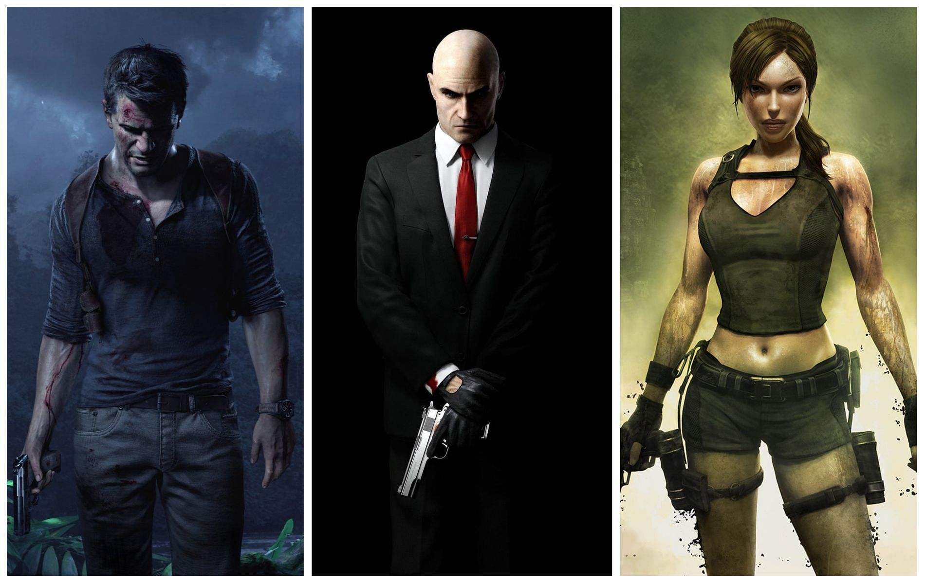 These games would have benefitted massively from an open-world setting (Images via Naughty Dog, IO Interactive, and Ubisoft)