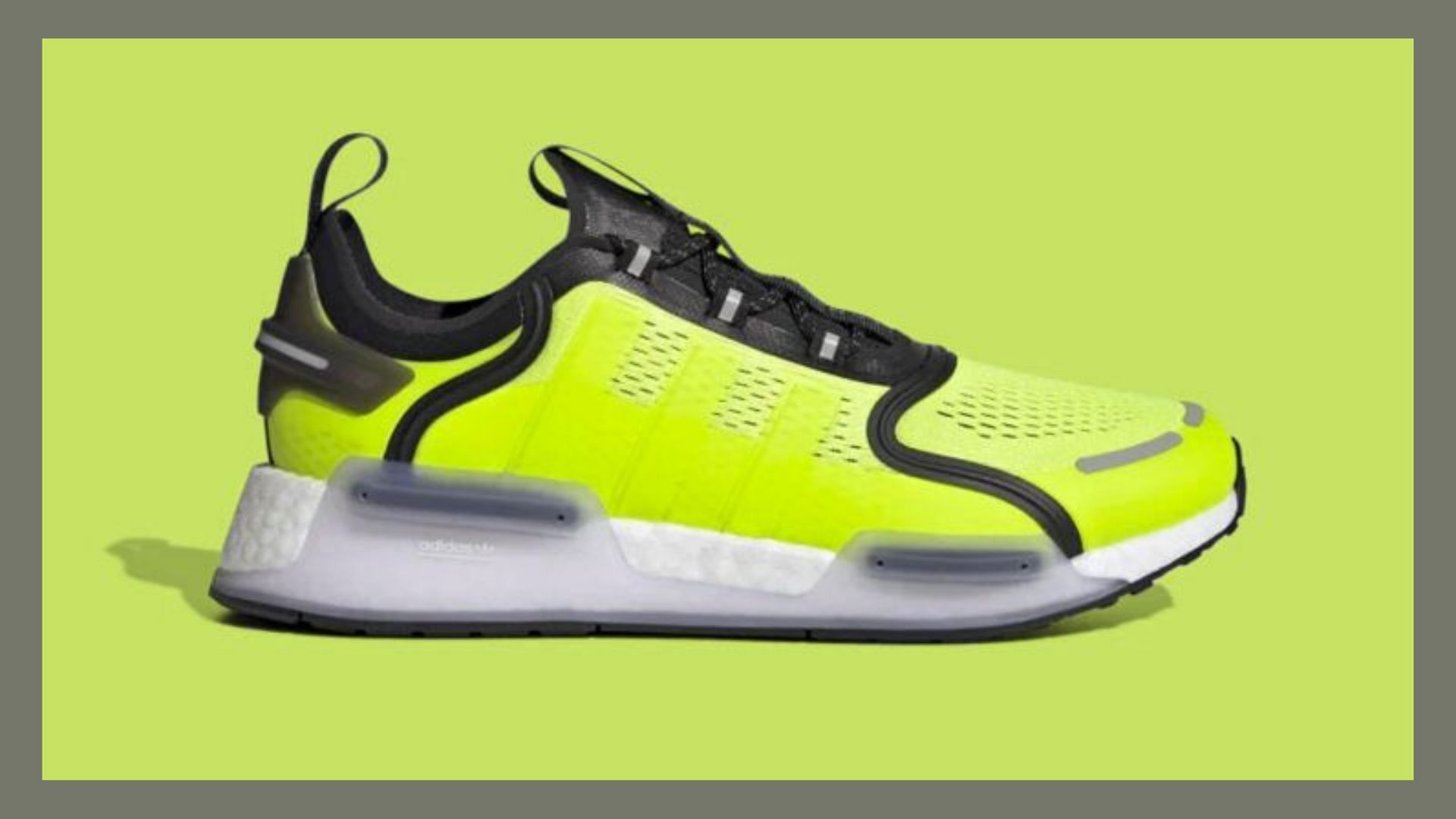Men Adidas Sports Shoes White/Neon