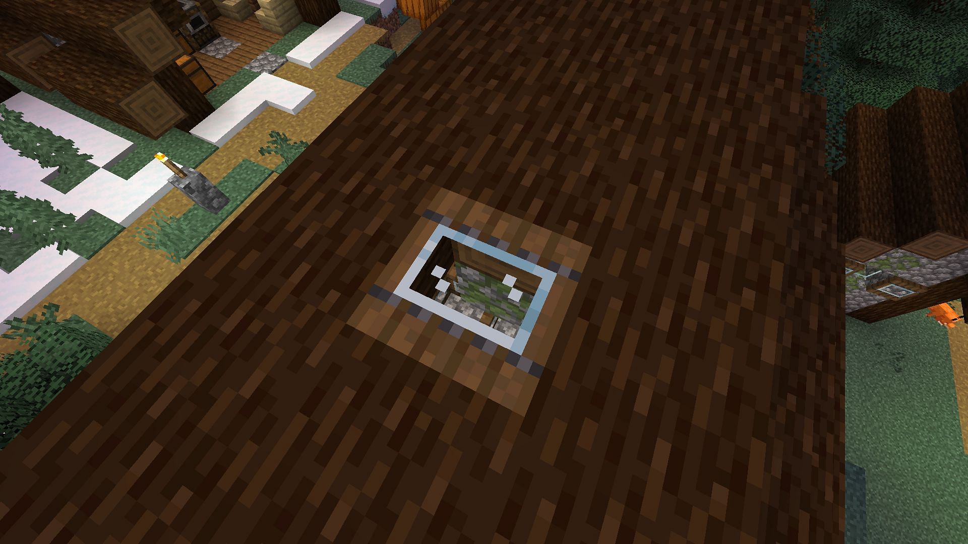 The Glass Trapdoors resource pack in Minecraft (Image via Mojang)