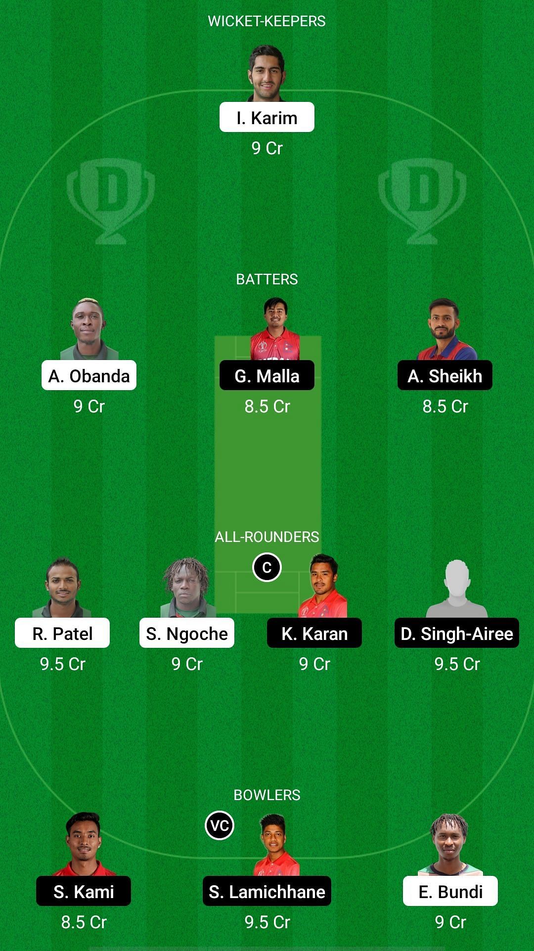 KEN vs NEP Dream11 Prediction Team, Match 1, Head to Head League