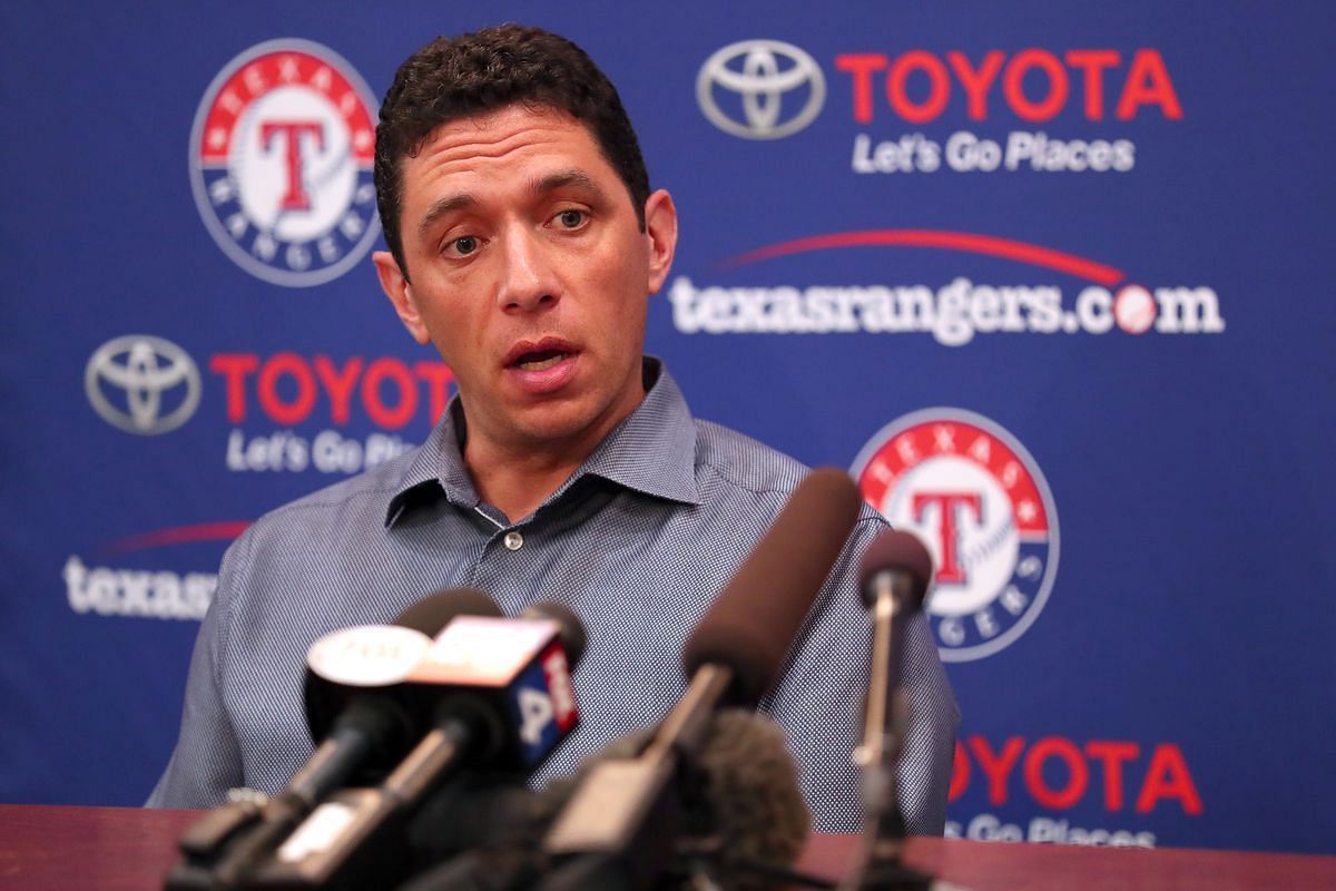 Jon Daniels of the Texas Rangers was relieved of his duties today as the president of baseball operations.