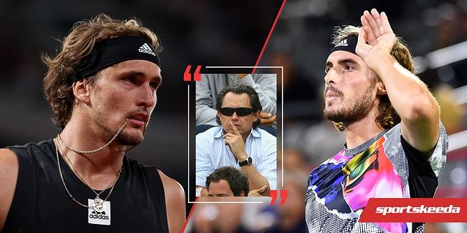 "It was Zverev who tried to set the thing up and had the b**chiness that he said the father was texting him, those accusations were a bit harsh" - Patricio Apey on Stefanos Tsitsipas' toilet break controversy