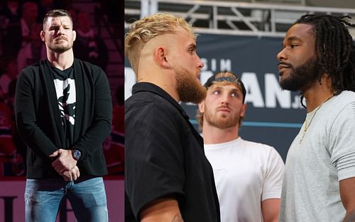 Michael Bisping (left), Jake Paul vs. Hasim Rahman Jr. (right)