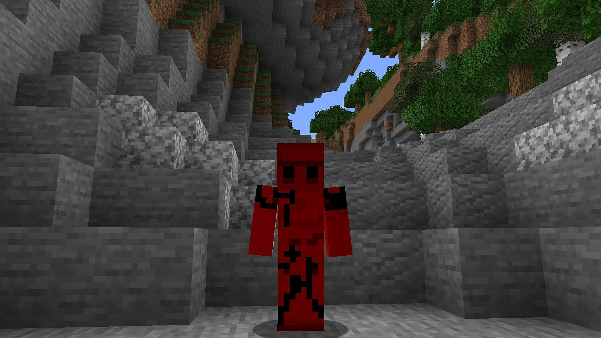 The Blood Golem skin (Image via Minecraft)