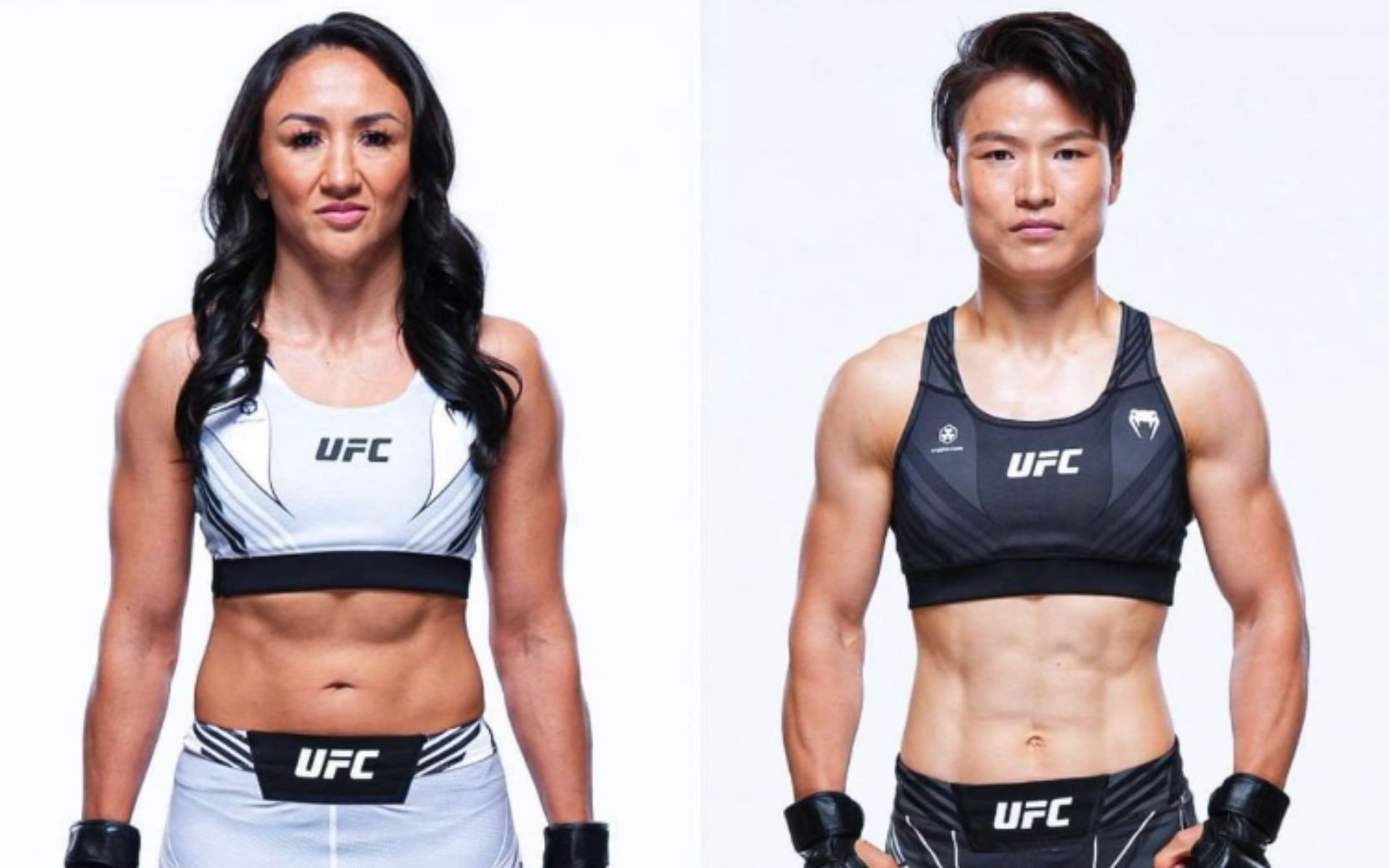 Carla Esparza (left) and Zhang Weili (right) [Images Courtesy: @CarlaEsparza1 on Twitter]