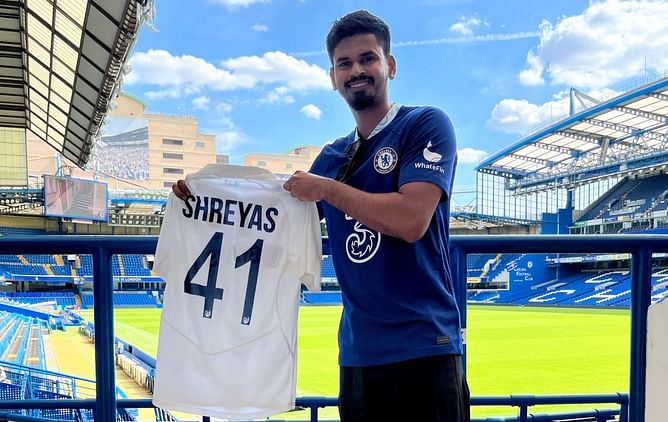 IND vs WI 2022: [Watch] "Your tour guide in SW6" - Shreyas Iyer visits Chelsea FC's Stamford Bridge