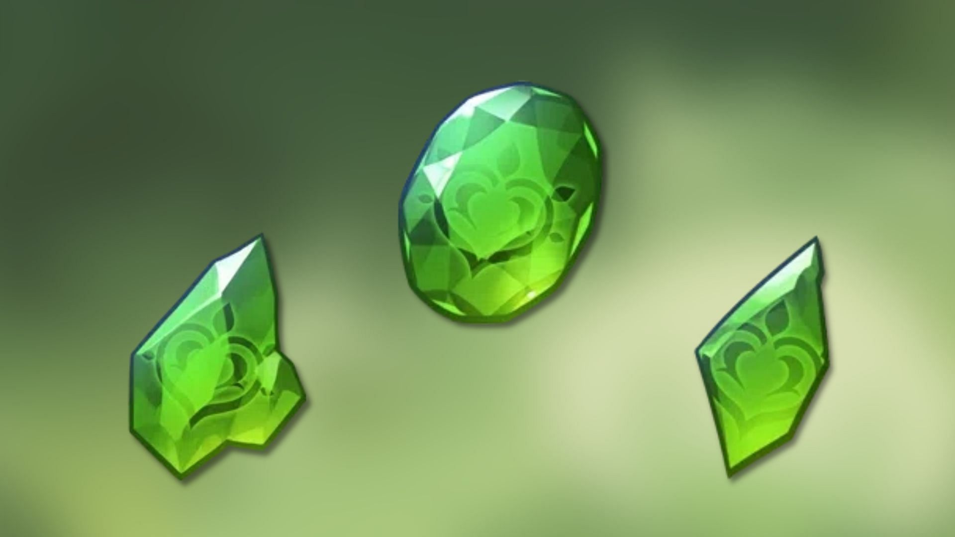 Nagadus Emerald Gemstones (Image via Genshin Impact)