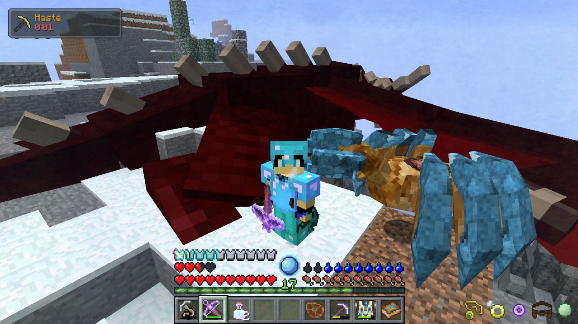 Players will also fight new kinds of dragons in this Minecraft modpack (Image via u/TeeJayBex/Reddit)
