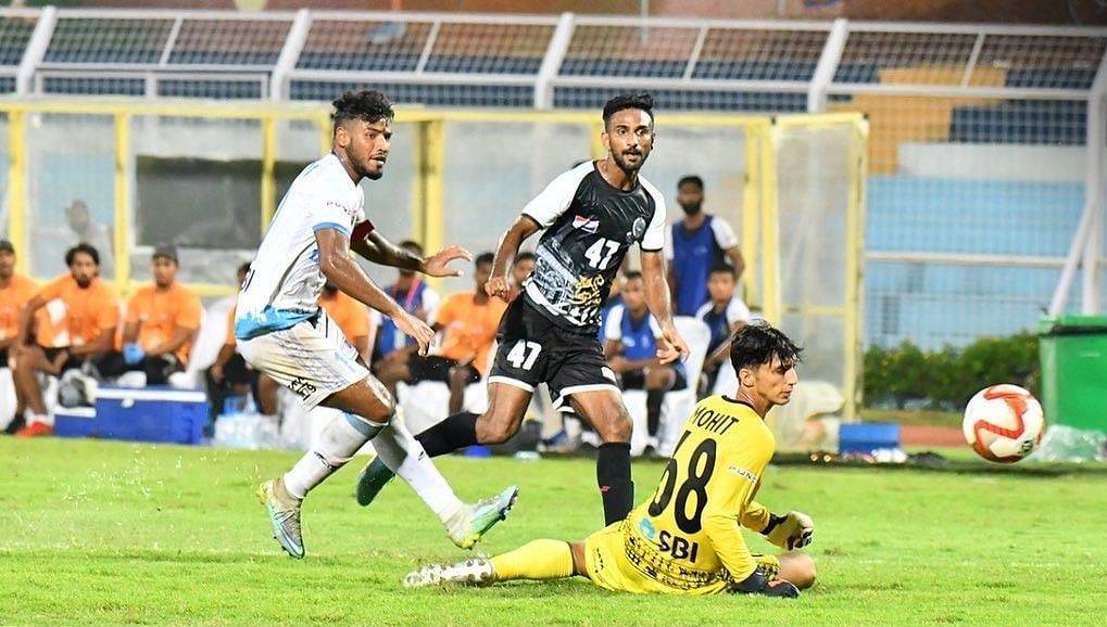 SK Faiaz scored the third goal to wrap up Mohammedan SC