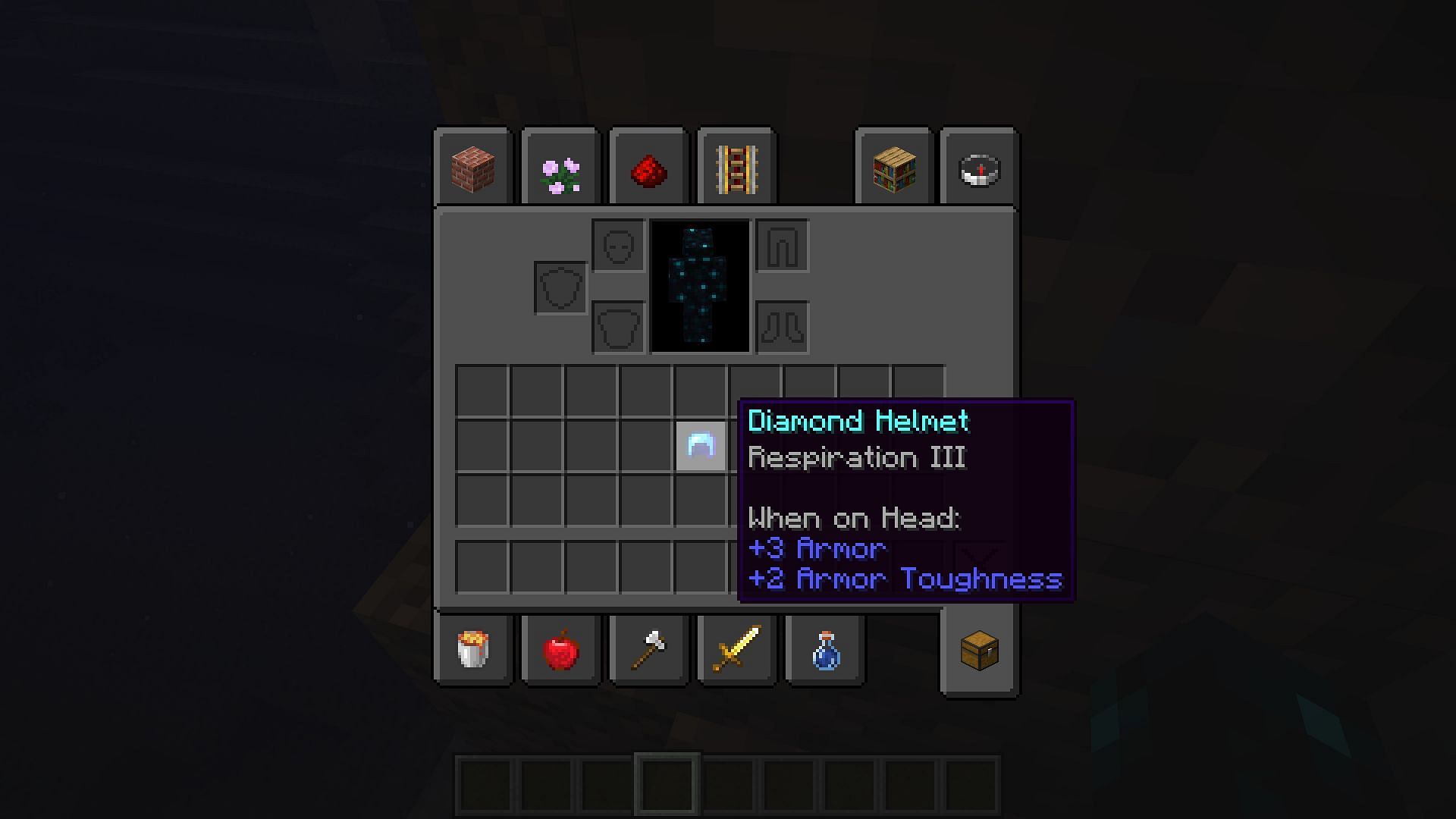 How to Craft a Diamond Helmet in Minecraft 