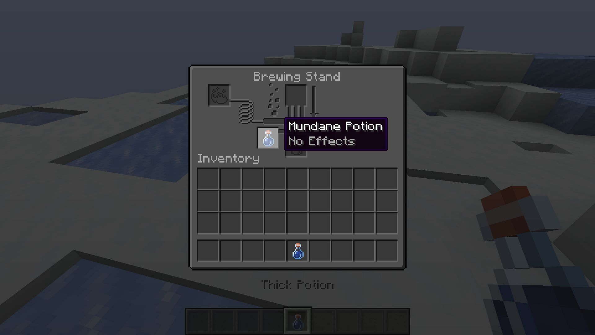 Mundane Potion cannot brew any useful potion (Image via Mojang)