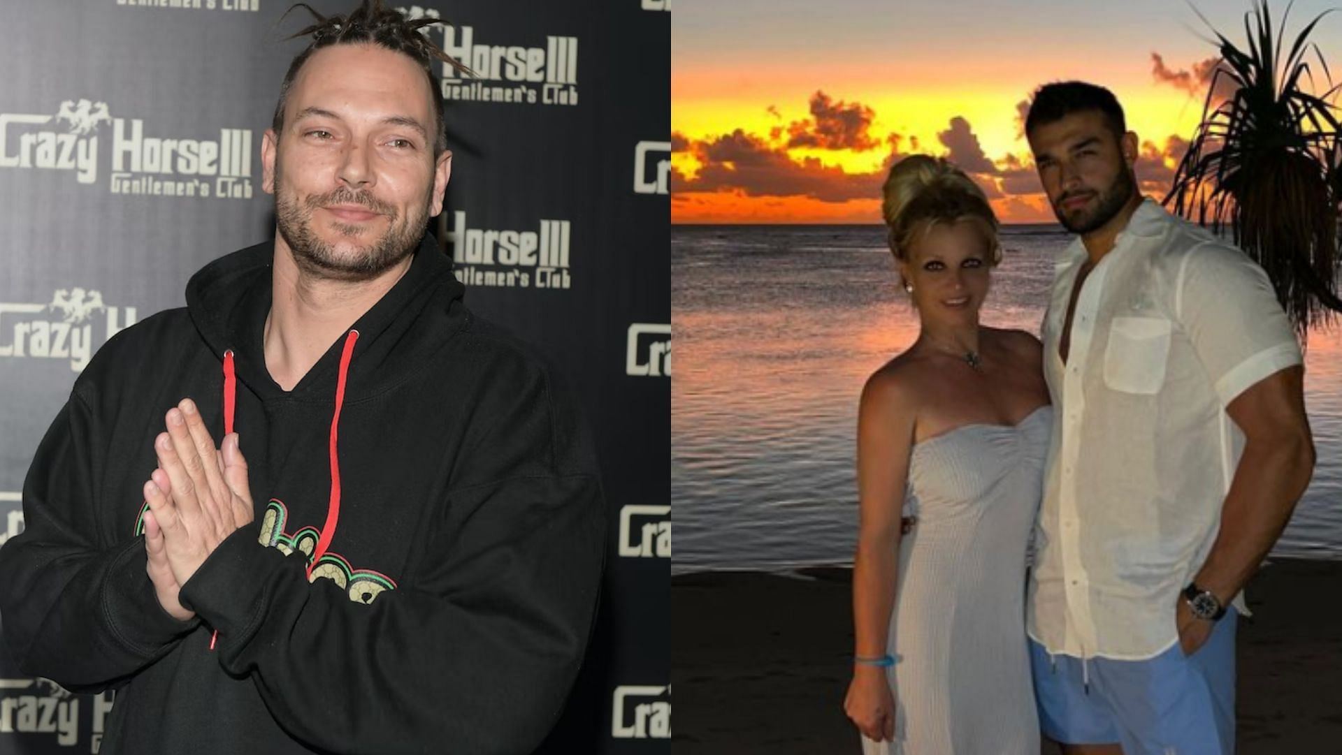 Kevin Federline made some bombshell revelations about Britney Spears and their kids in his recent interview. (Image via Bryan Steffy/Getty, @BritneySpears/Instagram)